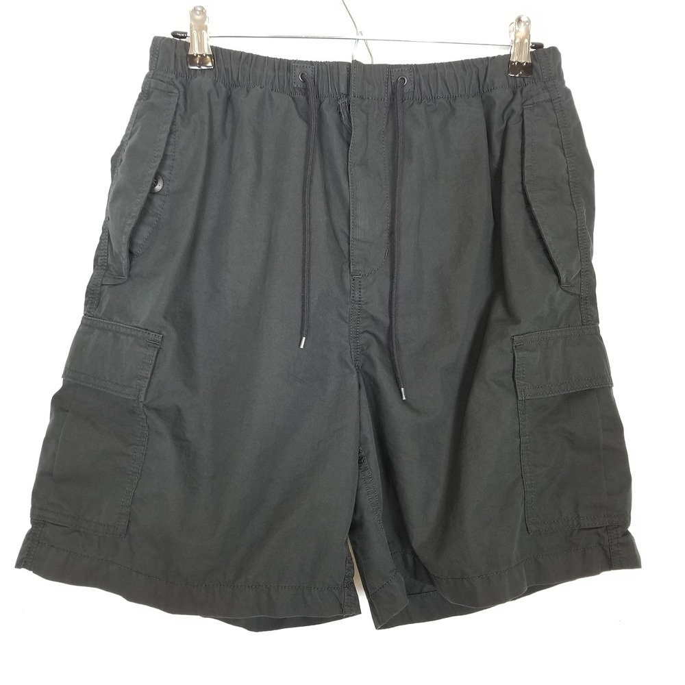 TNA Women Cargo Shorts Sz M Black Drawstring Outdoor Boho Y2K